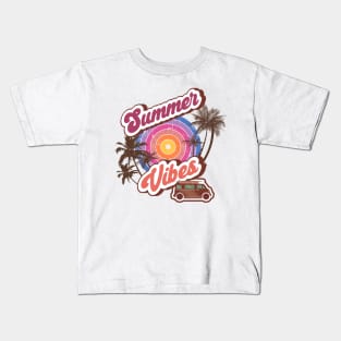 SUMMER VIBES RETRO COLOURS 2023 2024 Kids T-Shirt